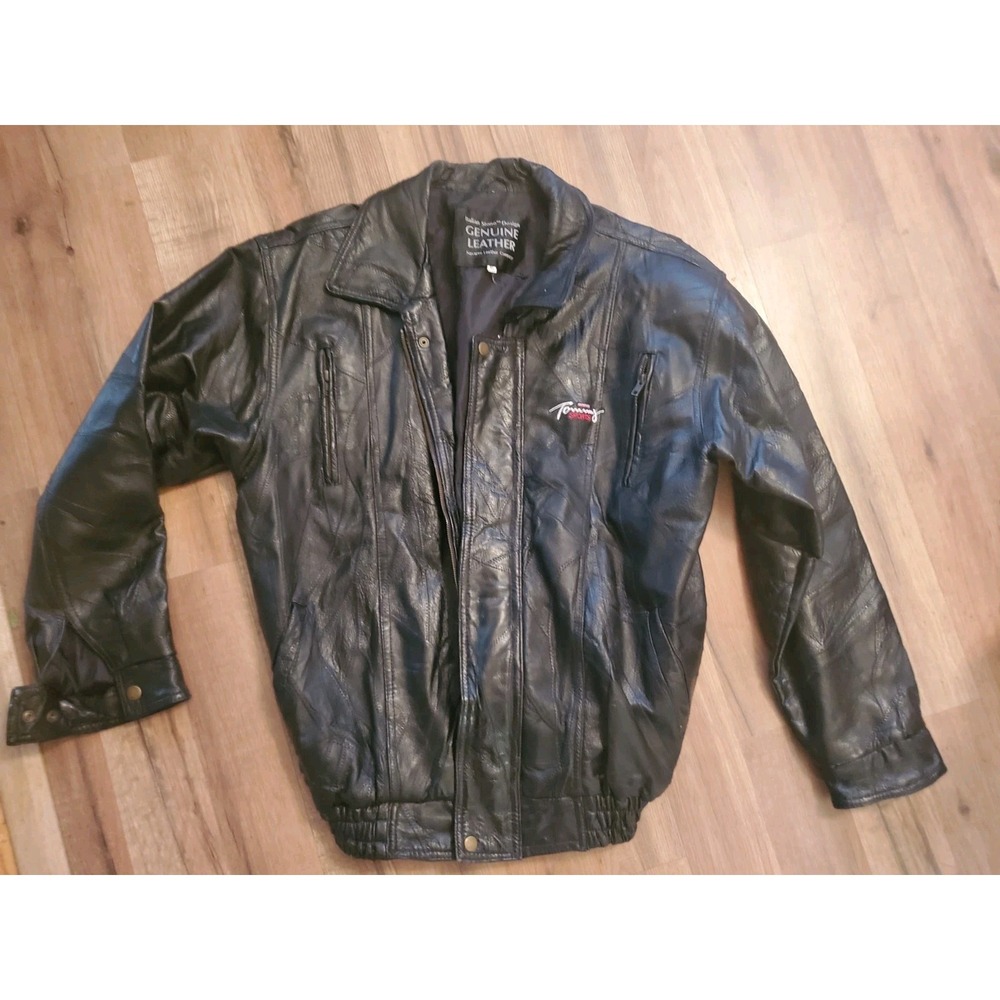 Tomy Sport Leather Jacket Vintage xl